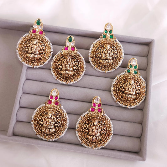 Nakshi goldplated stud earrings