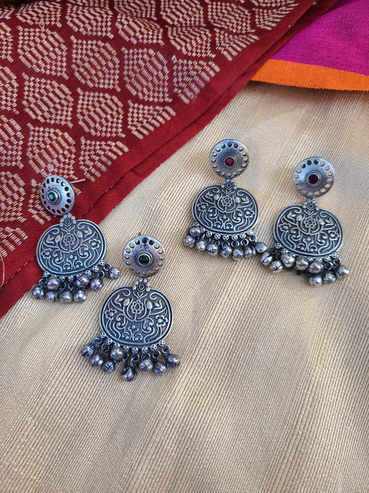 Kripa silver alike earrings