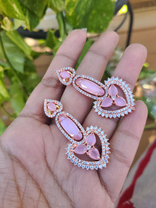 Aria Chandbali CZ earrings