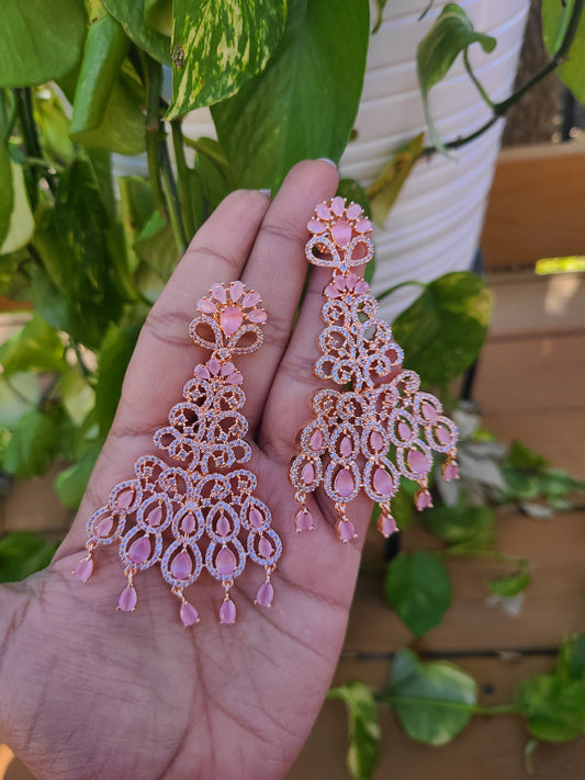 Nora Chandbali CZ earrings