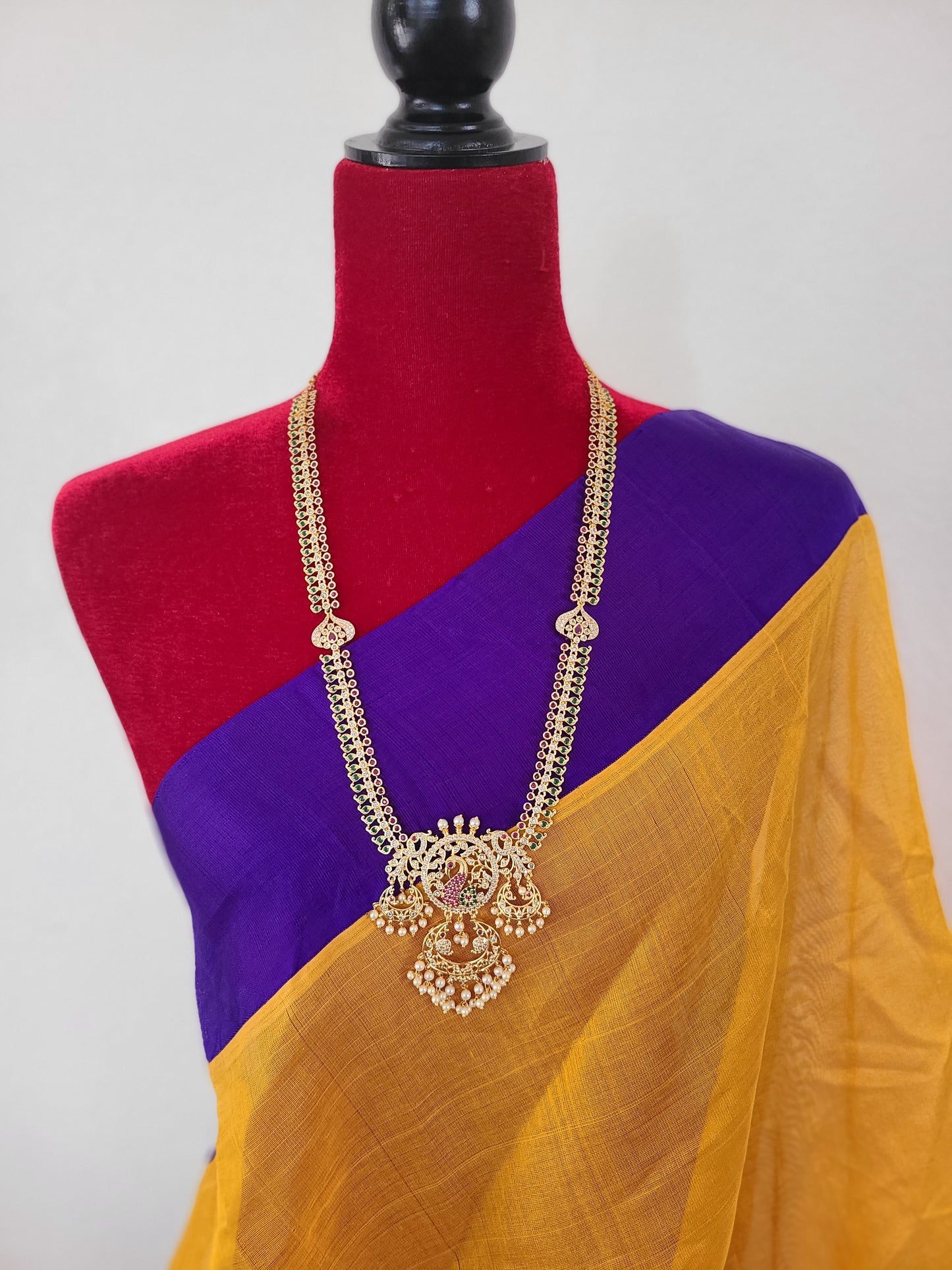 Kanthi designer gold plated necklace set