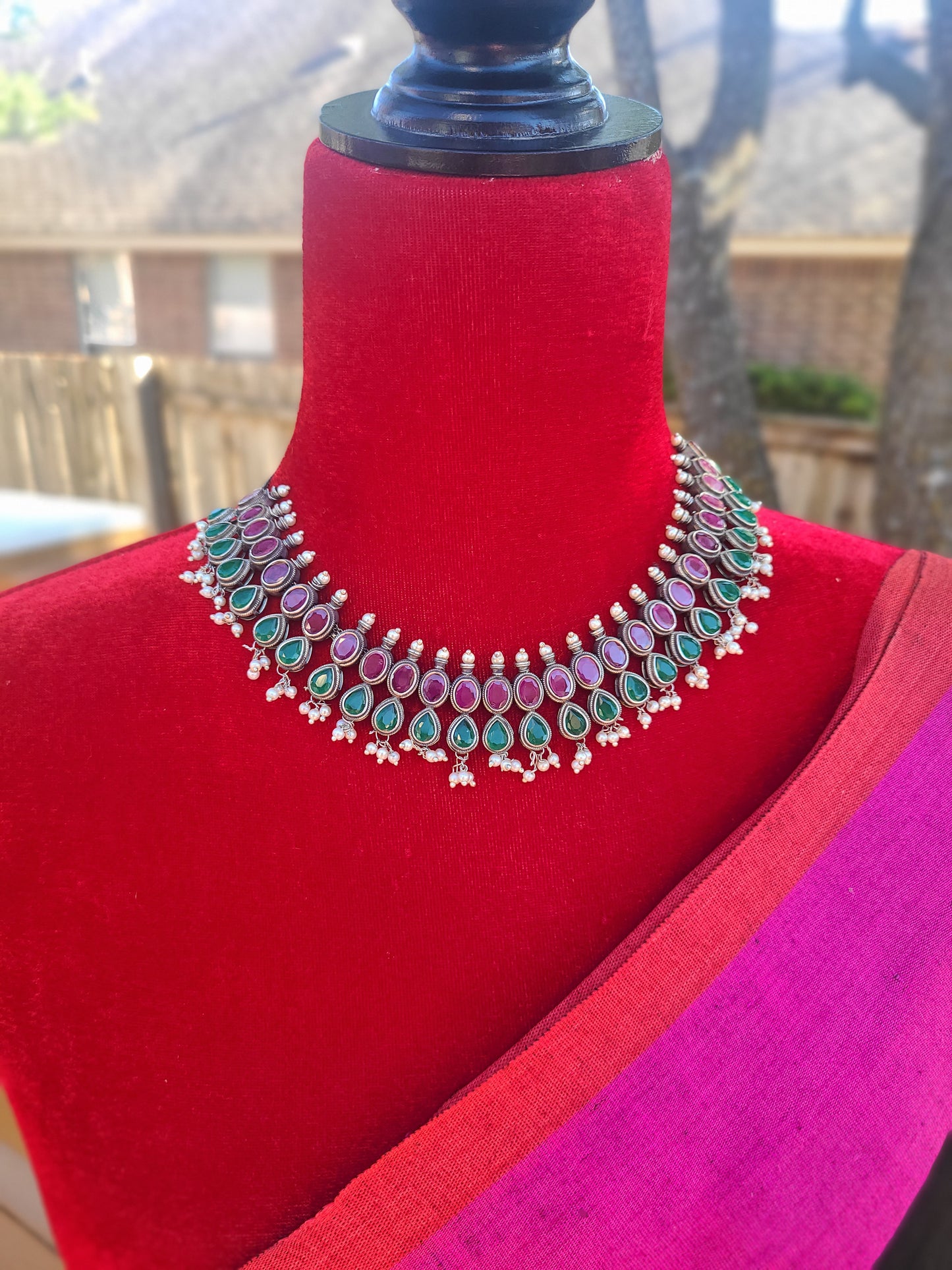 Leila Silver Alike Necklace