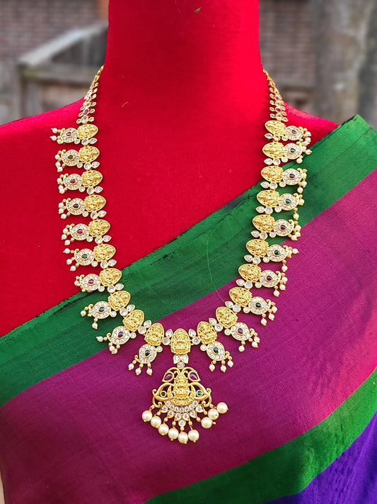 Satya designer gold plated necklace set