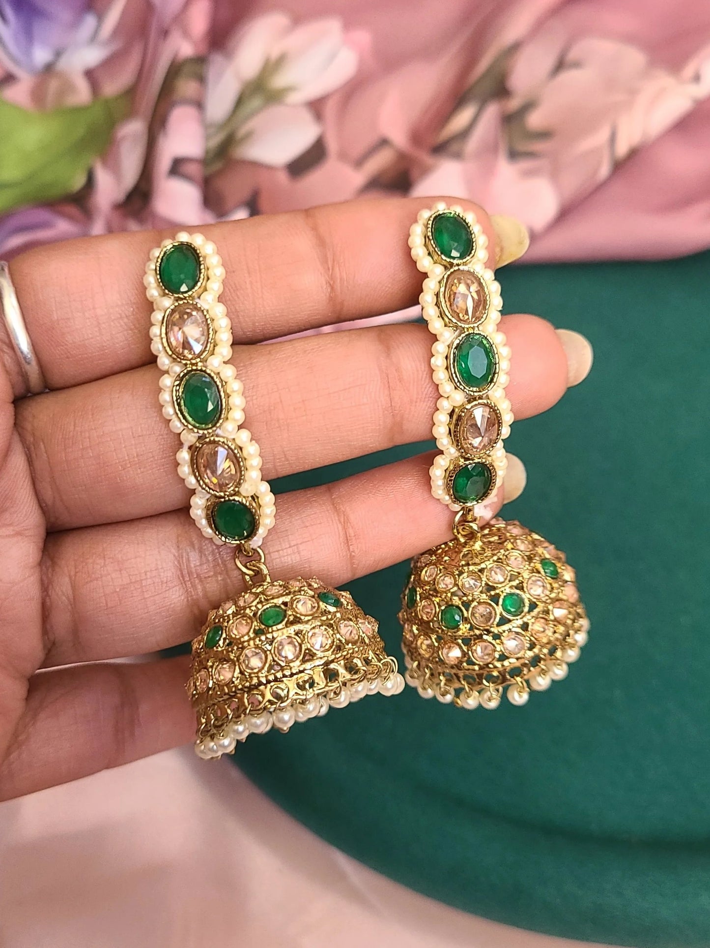 Charmi Polki Kundan earrings