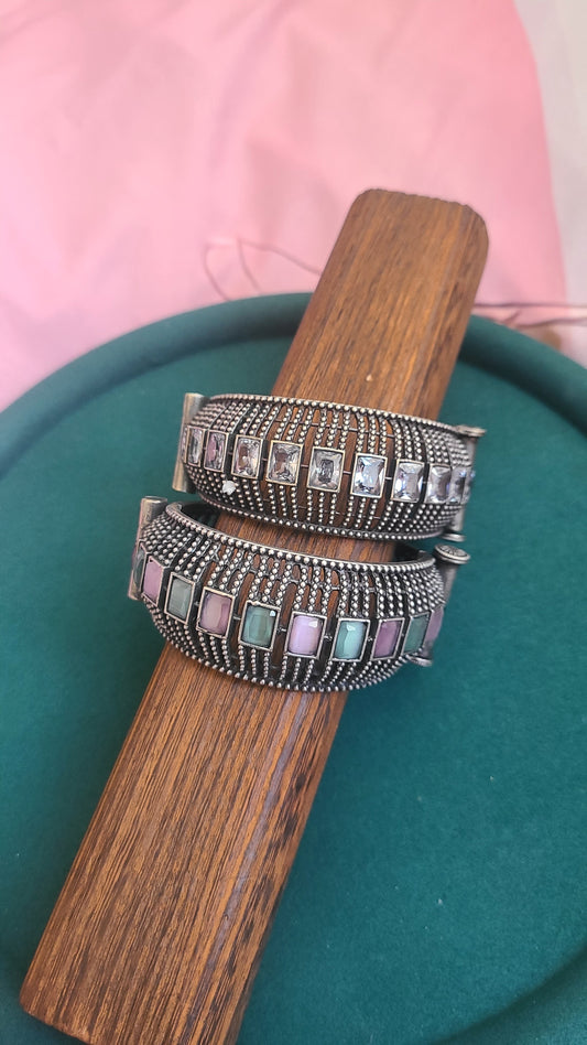 Silver alike kada bangles