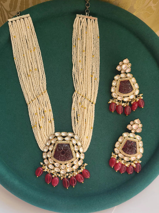 Anaya polki necklace set