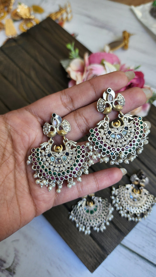 Anthara dualtone earrings