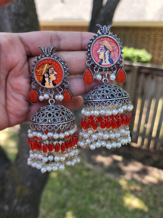 Leah jhumka earrings