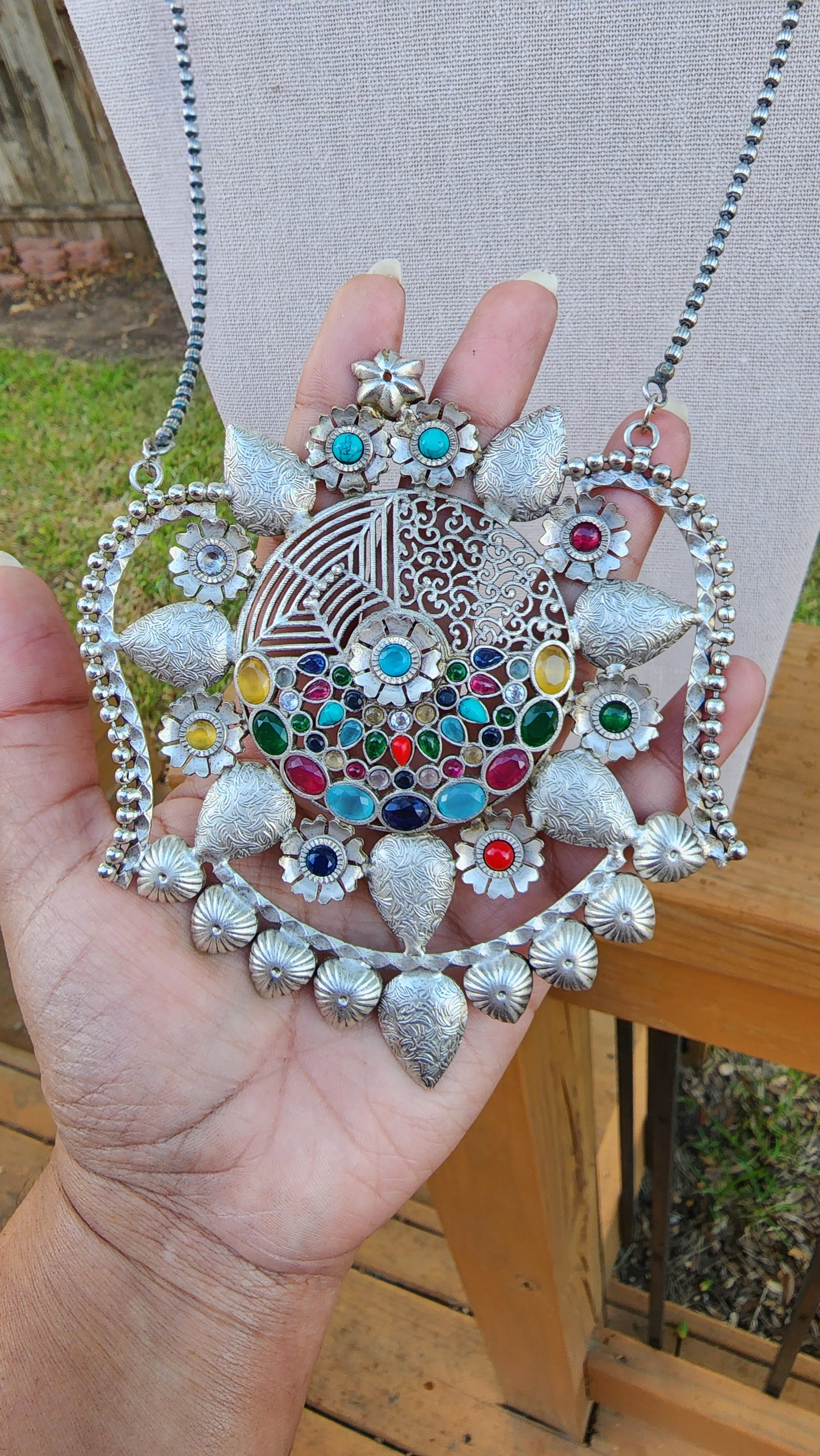 Alia 3 fusion pendant necklace