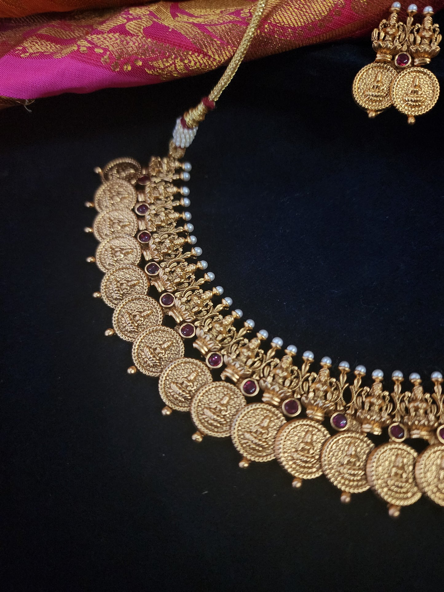 Vasvi designer gold plated necklace set