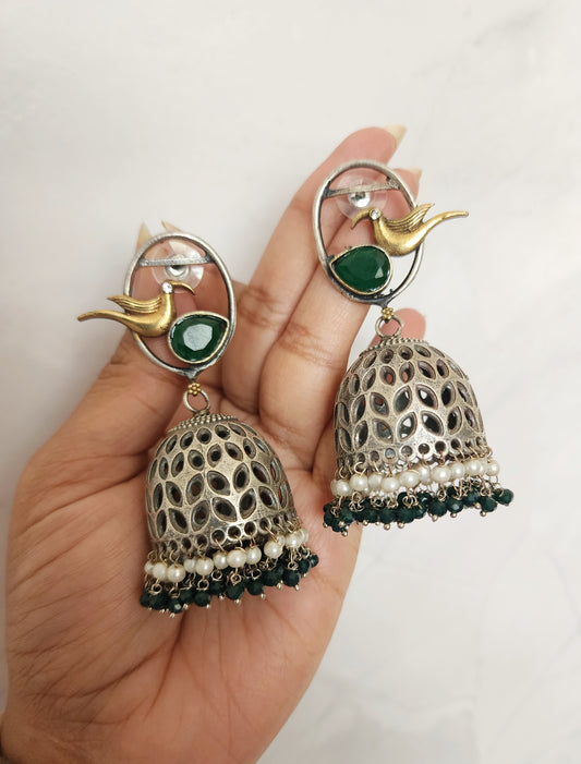 Leah jhumka earrings