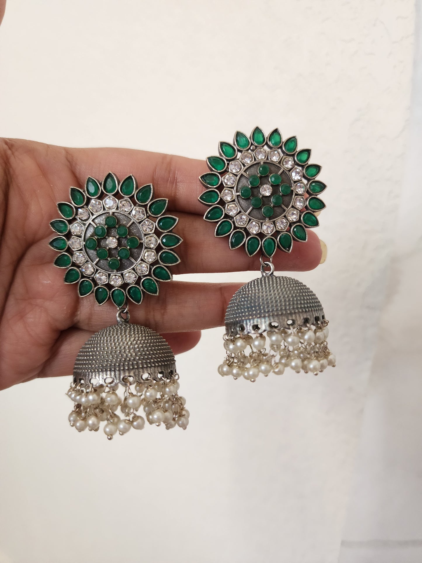 Leah jhumka earrings